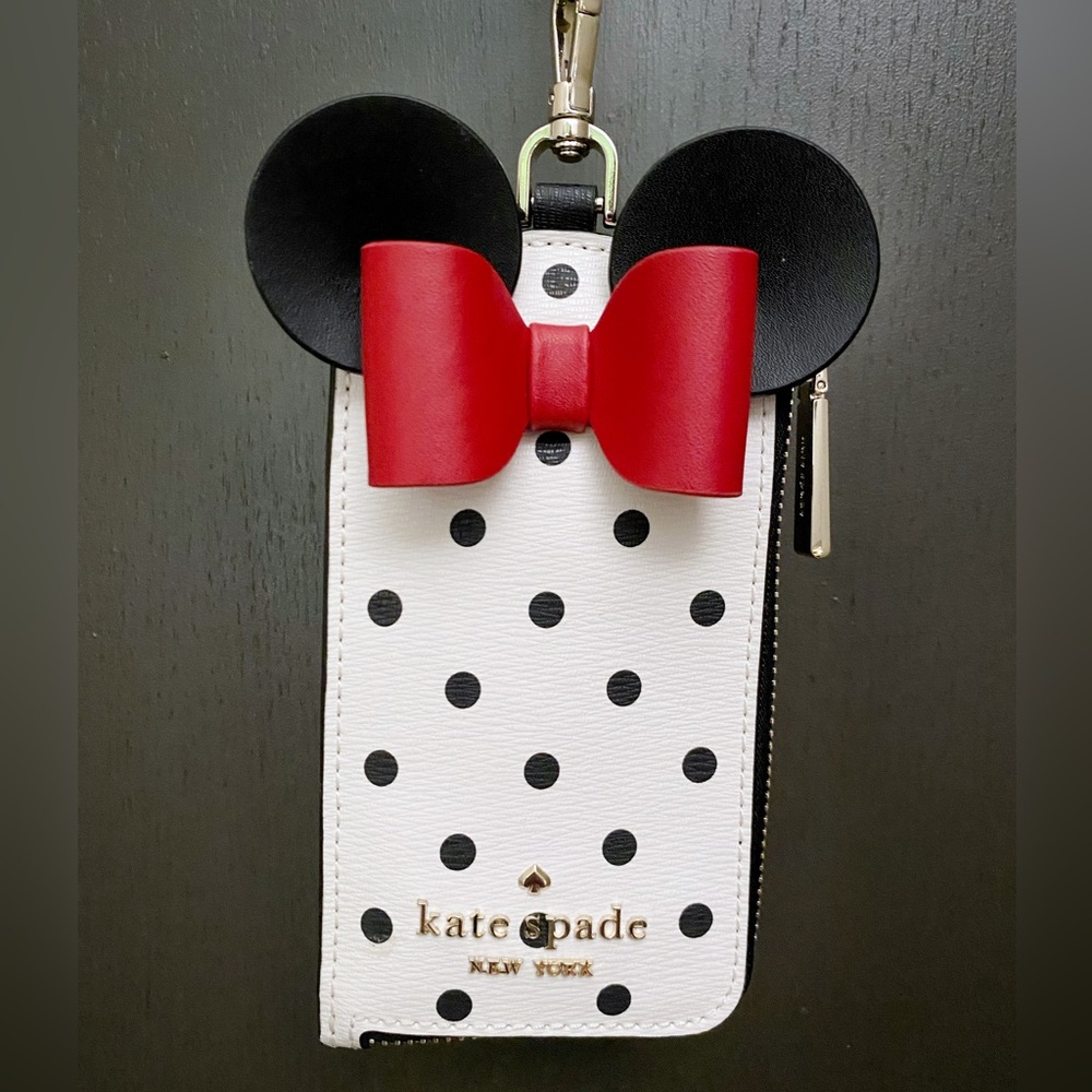 Kate Spade Disney X Minnie Mouse Lanyard Wallet